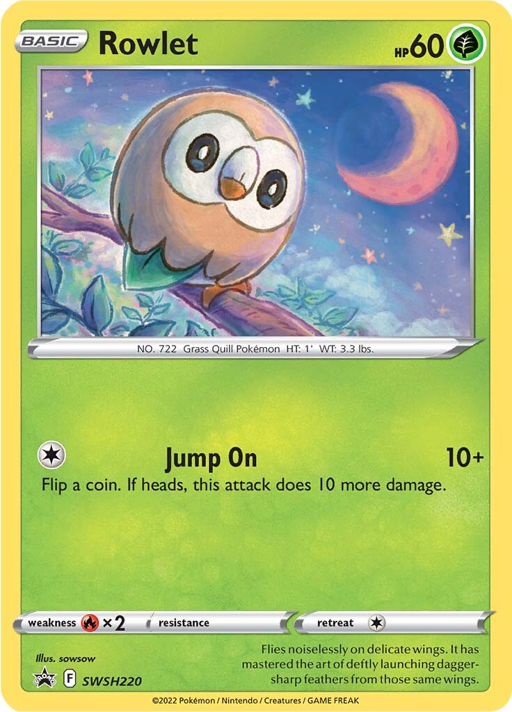 Rowlet (SWSH220) [Sword & Shield: Black Star Promos]-1
