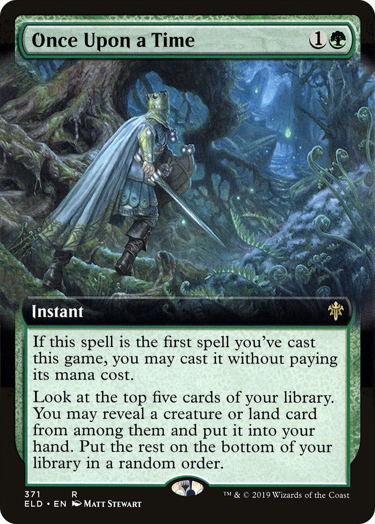 Once Upon a Time (Extended Art) [Throne of Eldraine]-1