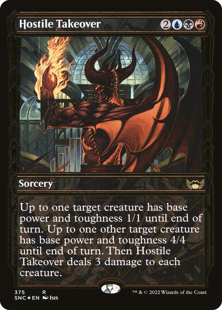 Hostile Takeover (Showcase Golden Age Gilded Foil) [Streets of New Capenna]-1