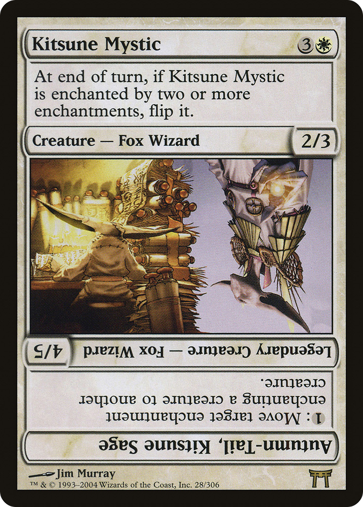 Kitsune Mystic // Autumn-Tail, Kitsune Sage [Champions of Kamigawa]-1