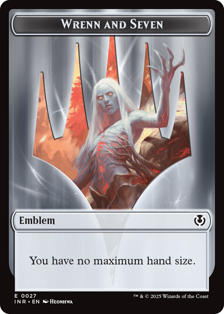 Treefolk // Emblem - Wrenn and Seven Double-Sided Token [Innistrad Remastered Tokens]-2