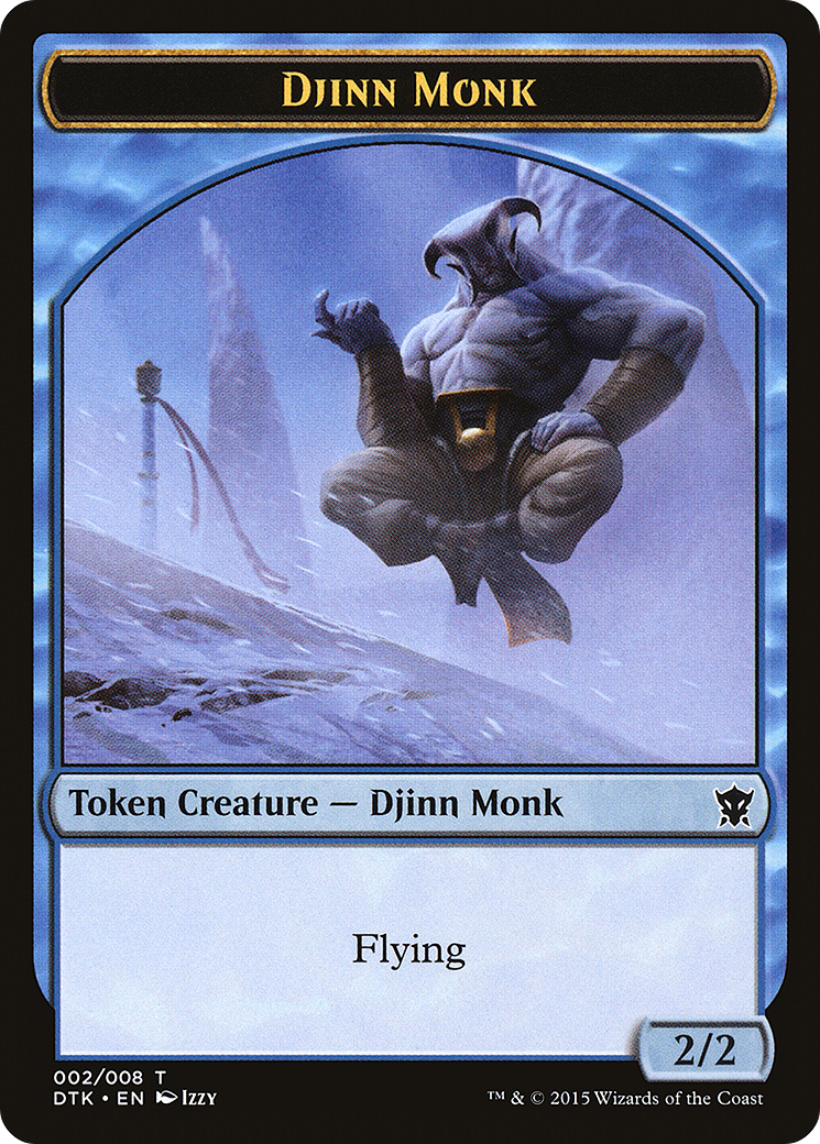 Djinn Monk Token [Dragons of Tarkir Tokens]-1