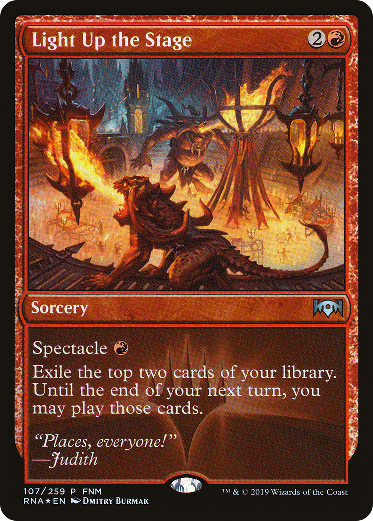Light Up the Stage (FNM) [Ravnica Allegiance Promos]-1