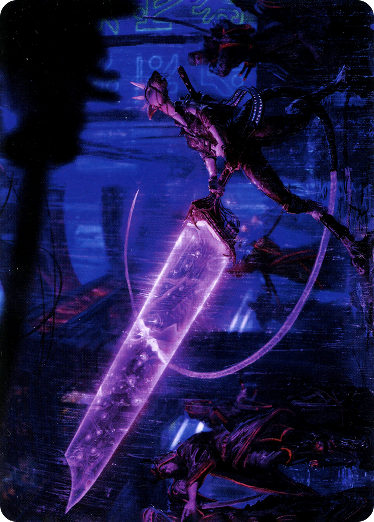 Enormous Energy Blade // Enormous Energy Blade (ANEO-016) - Neon Dynasty Art Series (Borderless) Foil-1