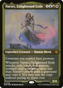 Narset, Enlightened Exile (MAT-138) - March of the Machine: The Aftermath Etched Foil-1