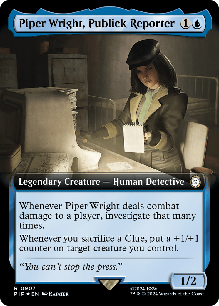 Piper Wright, Publick Reporter (Extended Art) (Surge Foil) [Fallout]-1