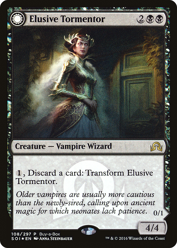 Elusive Tormentor // Insidious Mist (Buy-A-Box) [Shadows over Innistrad Promos]-3