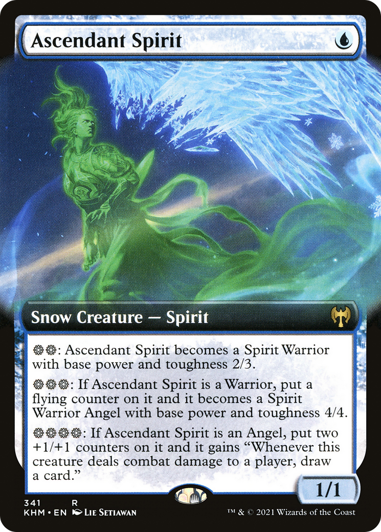 Ascendant Spirit (Extended Art) [Kaldheim]-1