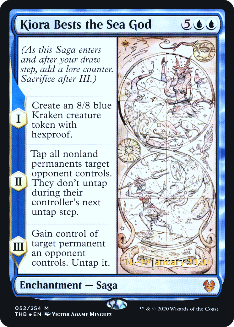Kiora Bests the Sea God [Theros Beyond Death Prerelease Promos]-1
