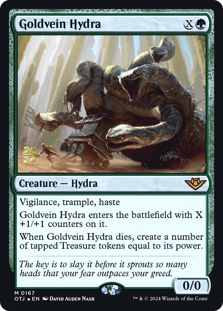 Goldvein Hydra [Outlaws of Thunder Junction Prerelease Promos]-1