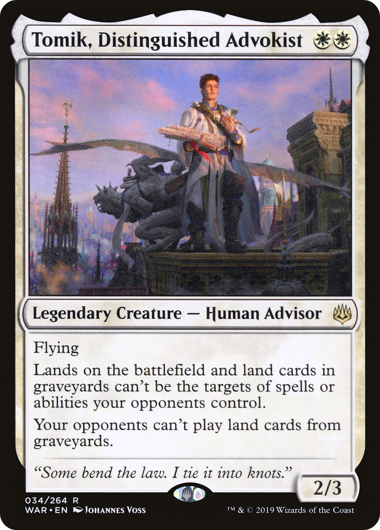Tomik, Distinguished Advokist (WAR-034) - War of the Spark Foil-1
