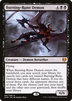 Burning-Rune Demon [Kaldheim]-1