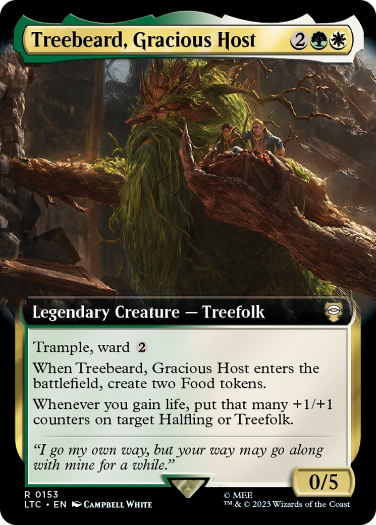 Treebeard, Gracious Host (Extended Art) (LTC-153) - Tales of Middle-earth Commander: (Extended Art)-1