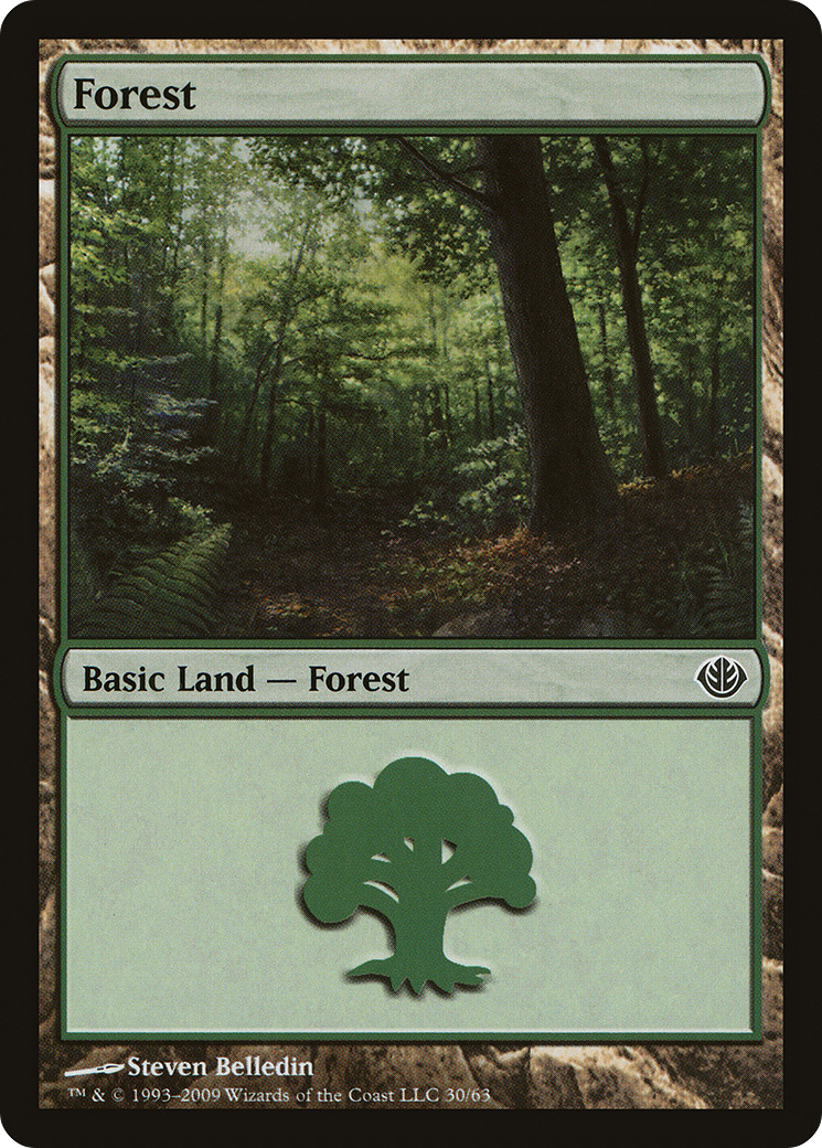 Forest (30) [Duel Decks: Garruk vs. Liliana]-1