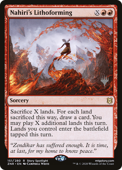 Nahiri's Lithoforming (Promo Pack) [Zendikar Rising Promos]-1