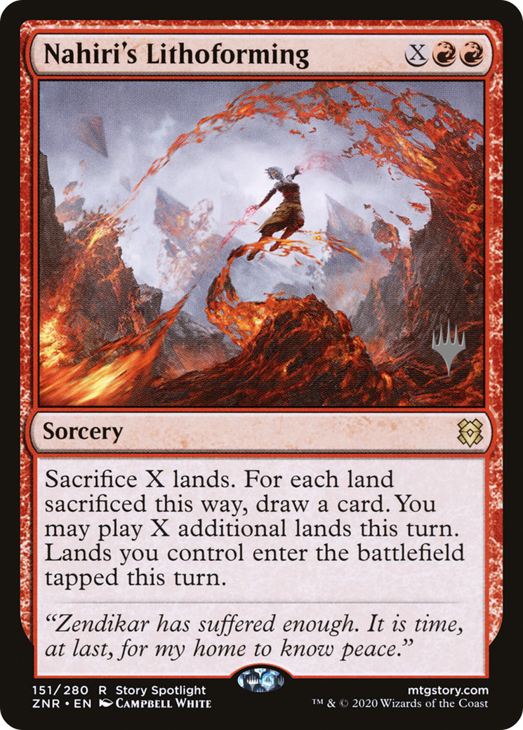 Nahiri's Lithoforming (Promo Pack) [Zendikar Rising Promos]-1