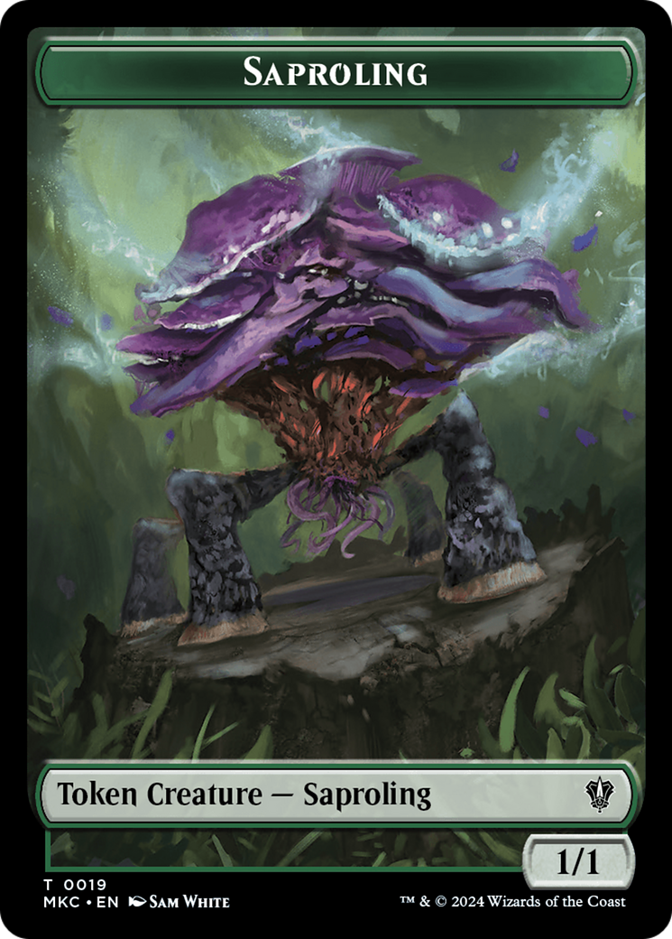 Saproling (TMKC-019) - Murders at Karlov Manor Commander Tokens Foil-1