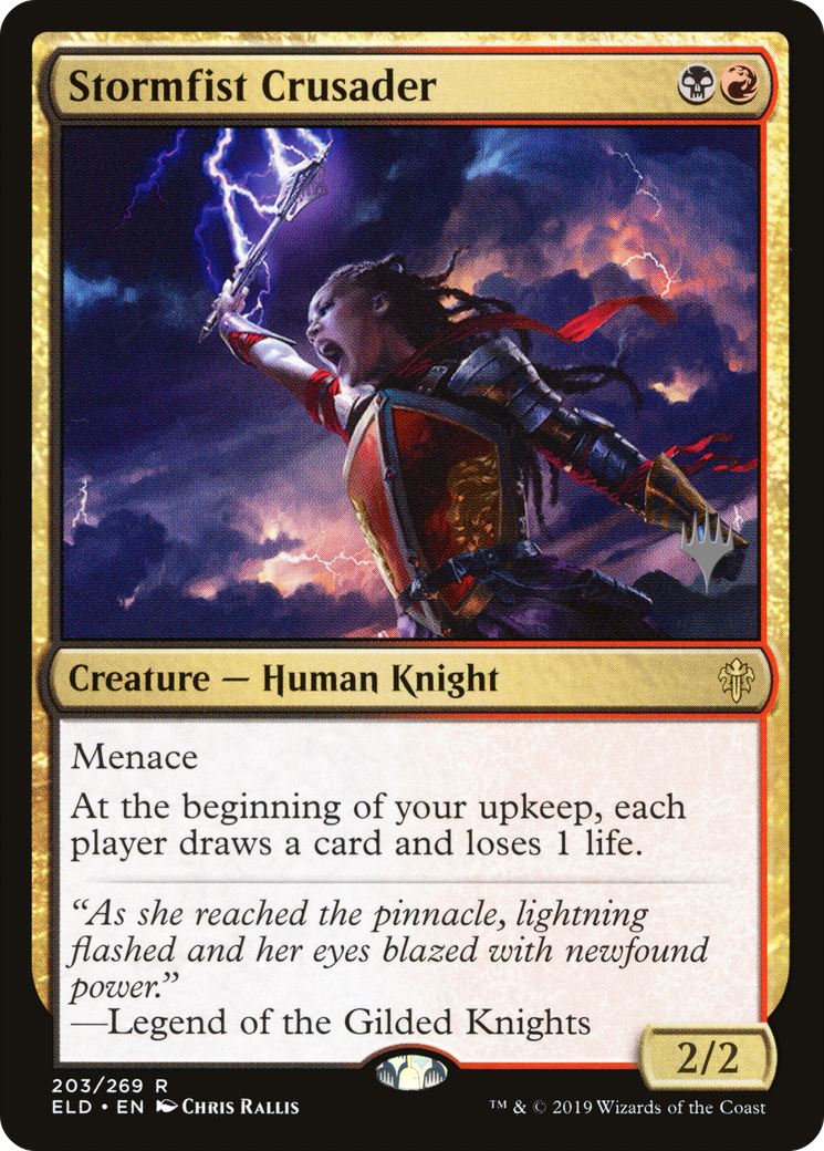 Stormfist Crusader (Promo Pack) [Throne of Eldraine Promos]-1