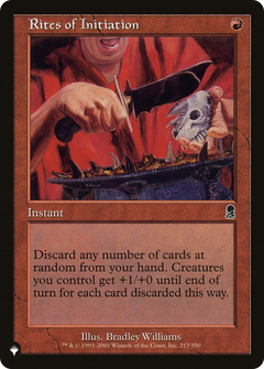 Rites of Initiation [The List]-1