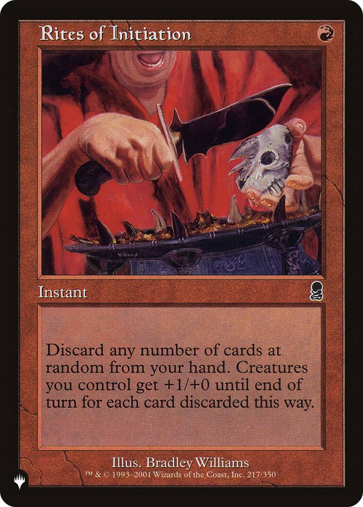 Rites of Initiation [The List]-1