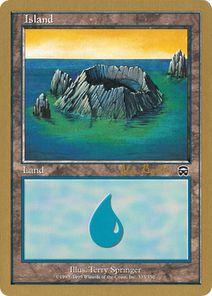 Island (335) - 2001 Alex Borteh (7ED) (WCD-) - World Championship Decks 2001-1