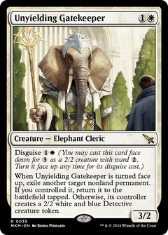 Unyielding Gatekeeper (MKM-035) - Murders at Karlov Manor Foil-1