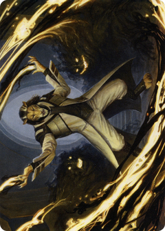 Leonin Lightscribe // Leonin Lightscribe (ASTX-003) - Strixhaven Art Series (Borderless)-1