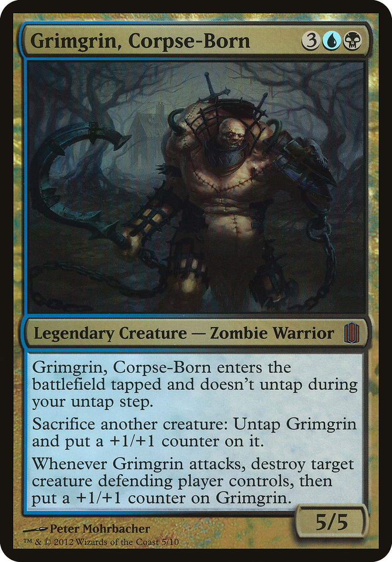 Grimgrin, Corpse-Born (Oversized) [Commander's Arsenal Oversized]-1