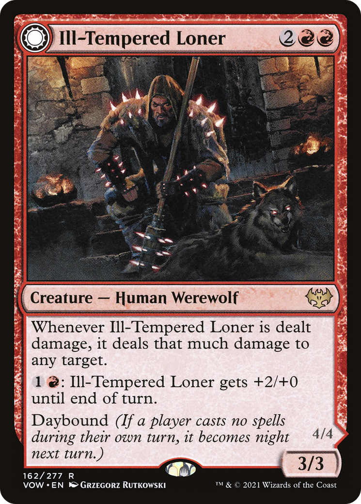 Ill-Tempered Loner // Howlpack Avenger [Innistrad: Crimson Vow]-3