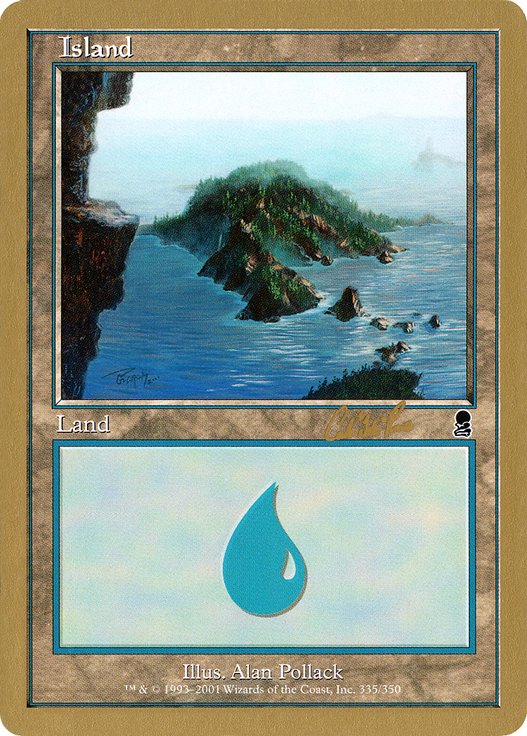 Island (335) - 2002 Carlos Romao (ODY) (WCD-) - World Championship Decks 2002-1