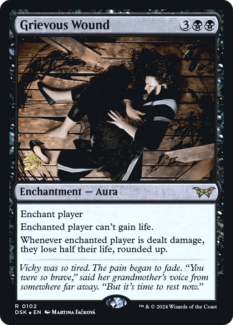 Grievous Wound [Duskmourn: House of Horror Prerelease Promos]-1