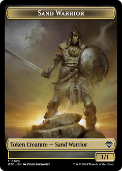 Sand Warrior (TOTC-023) - Outlaws of Thunder Junction Commander Tokens-1