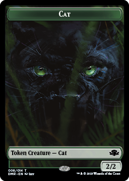 Insect // Cat (008) Double-Sided Token [Dominaria Remastered Tokens]-2