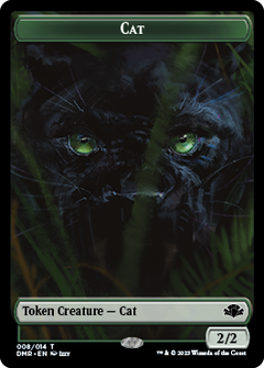 Zombie // Cat (008) Double-Sided Token [Dominaria Remastered Tokens]-2
