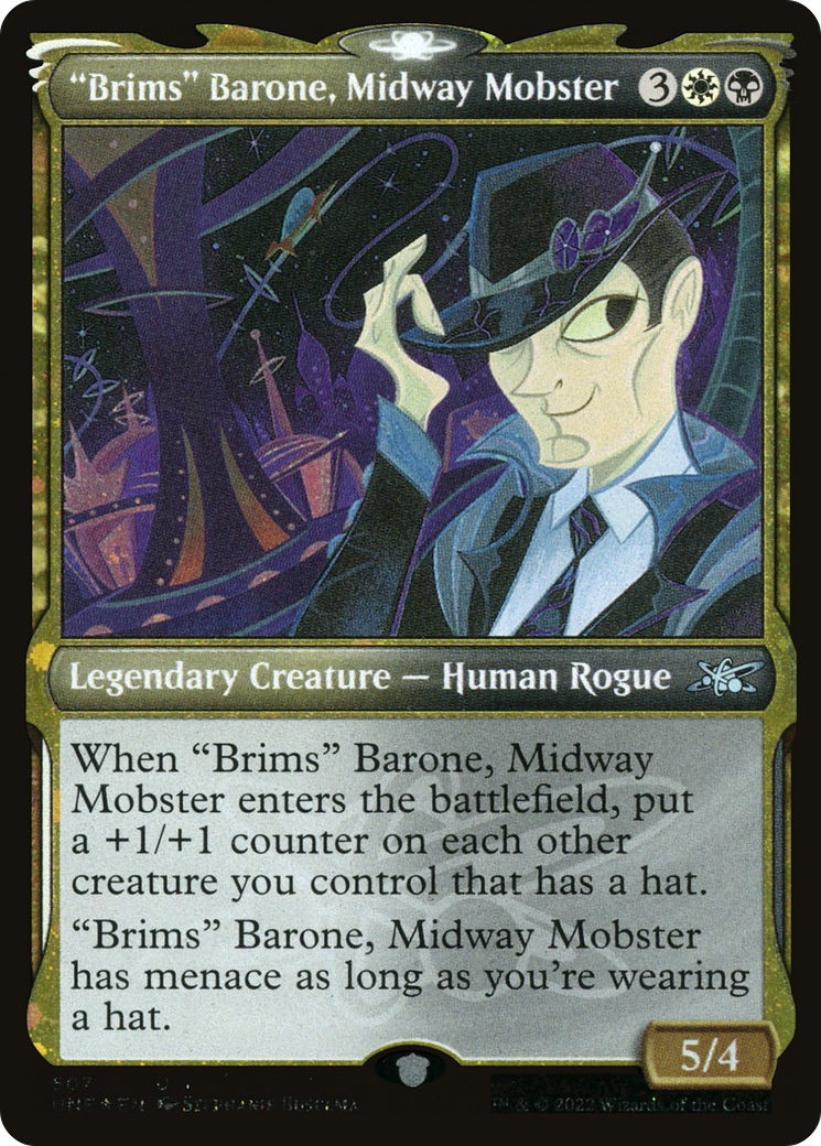"Brims" Barone, Midway Mobster (Showcase) (Galaxy Foil) [Unfinity]-1