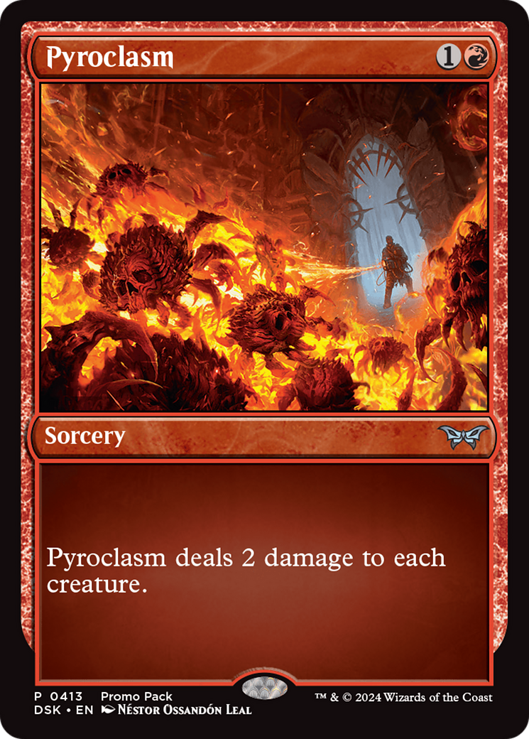 Pyroclasm (Promo Pack) [Duskmourn: House of Horror Promos]-1
