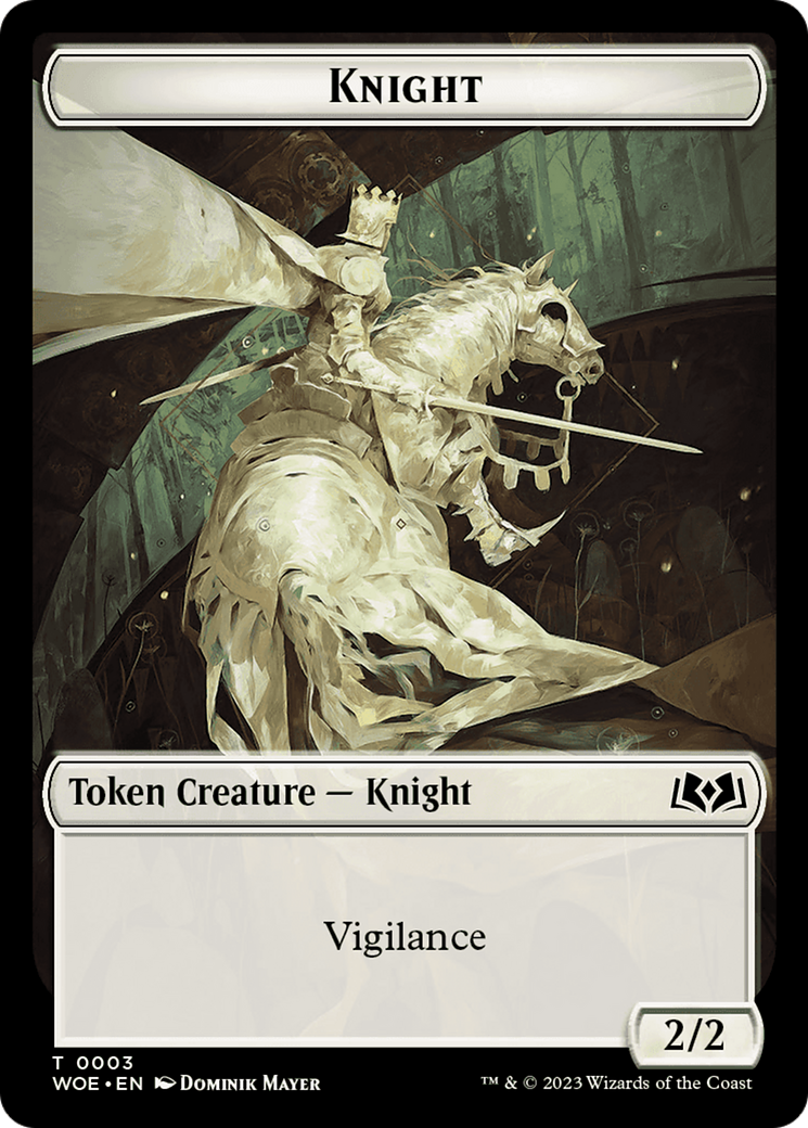 Knight (TWOE-003) - Wilds of Eldraine Tokens-1