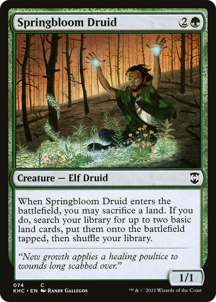 Springbloom Druid [Kaldheim Commander]-1
