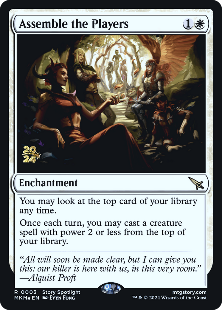 Assemble the Players [Murders at Karlov Manor Prerelease Promos]-1