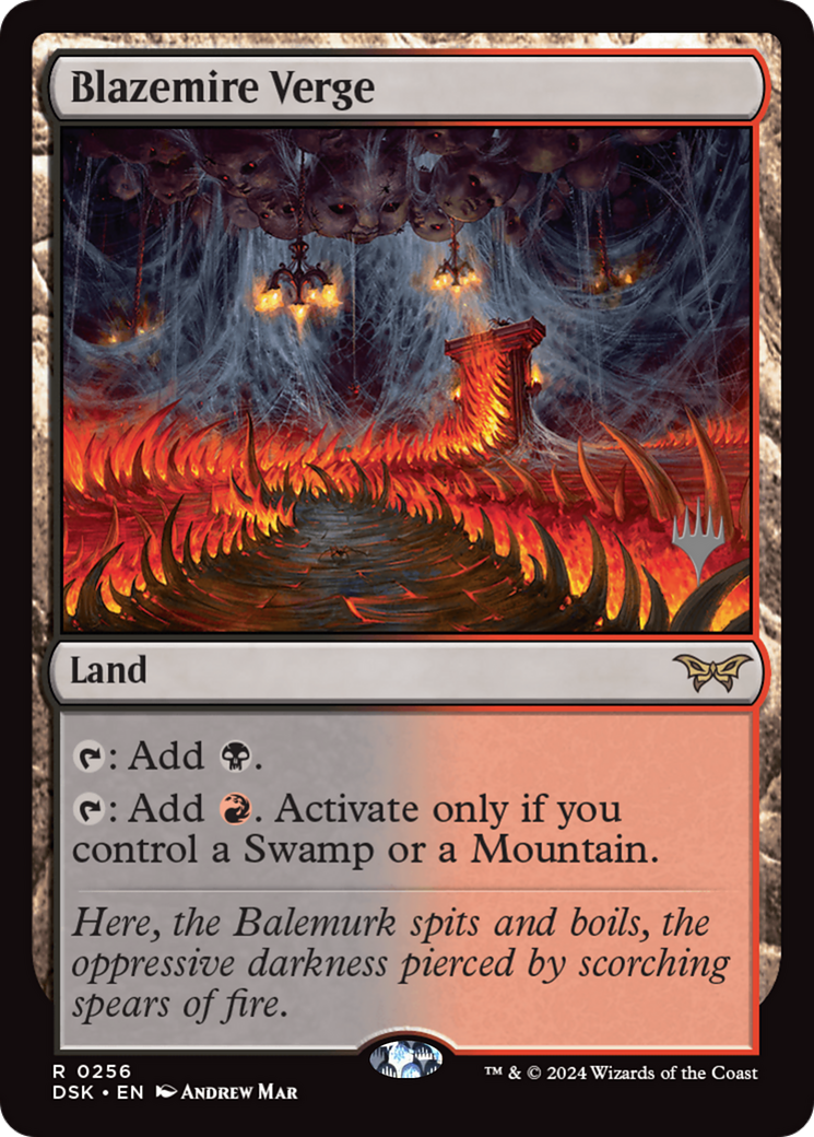 Blazemire Verge (Promo Pack) [Duskmourn: House of Horror Promos]-1