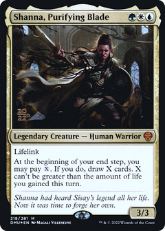 Shanna, Purifying Blade [Dominaria United Prerelease Promos]-1