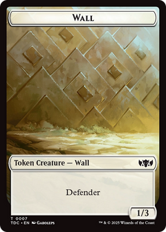 Wall // Spider Double-Sided Token [Tarkir: Dragonstorm Commander Tokens]-1