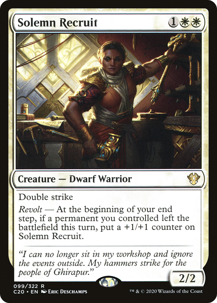 Solemn Recruit [Commander 2020]-1