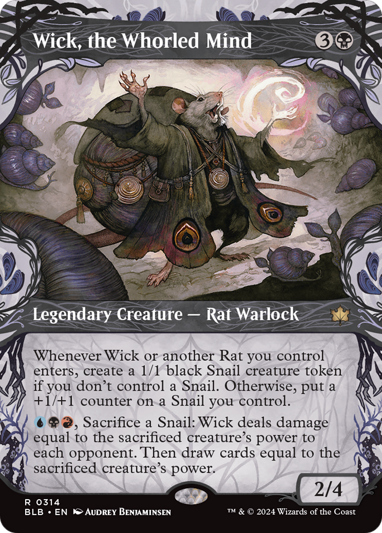 Wick, the Whorled Mind (Showcase) (BLB-314) - Bloomburrow: (Showcase) (Borderless)-1
