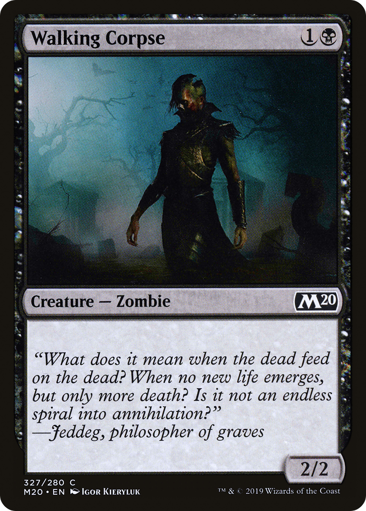 Walking Corpse (M20-327) - Core Set 2020-1