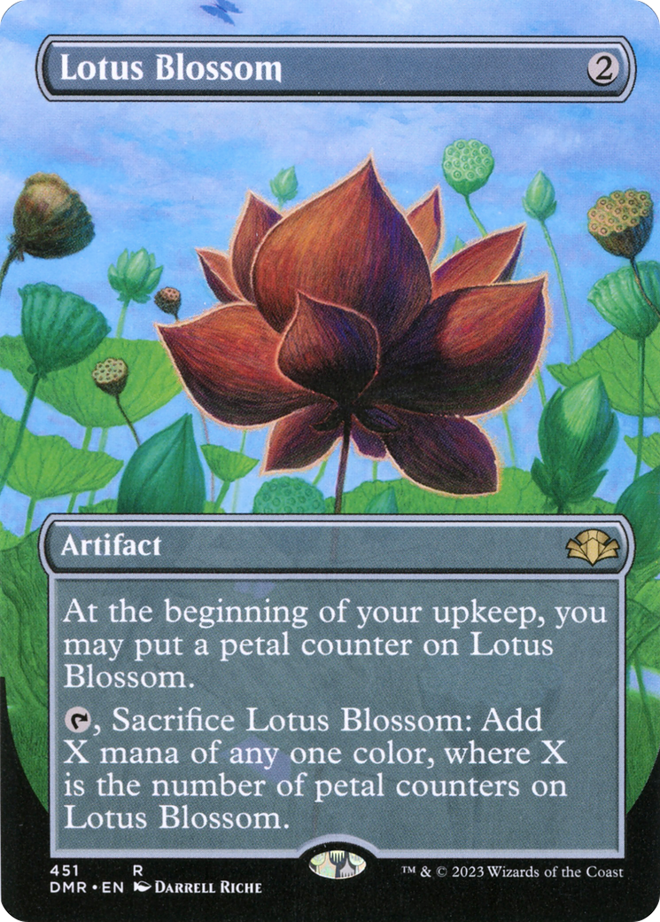 Lotus Blossom (Borderless Alternate Art) [Dominaria Remastered]-1