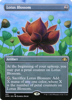 Lotus Blossom (Borderless Alternate Art) [Dominaria Remastered]-1
