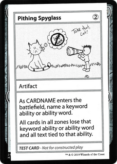 Pithing Spyglass (2021 Edition) [Mystery Booster Playtest Cards]-1