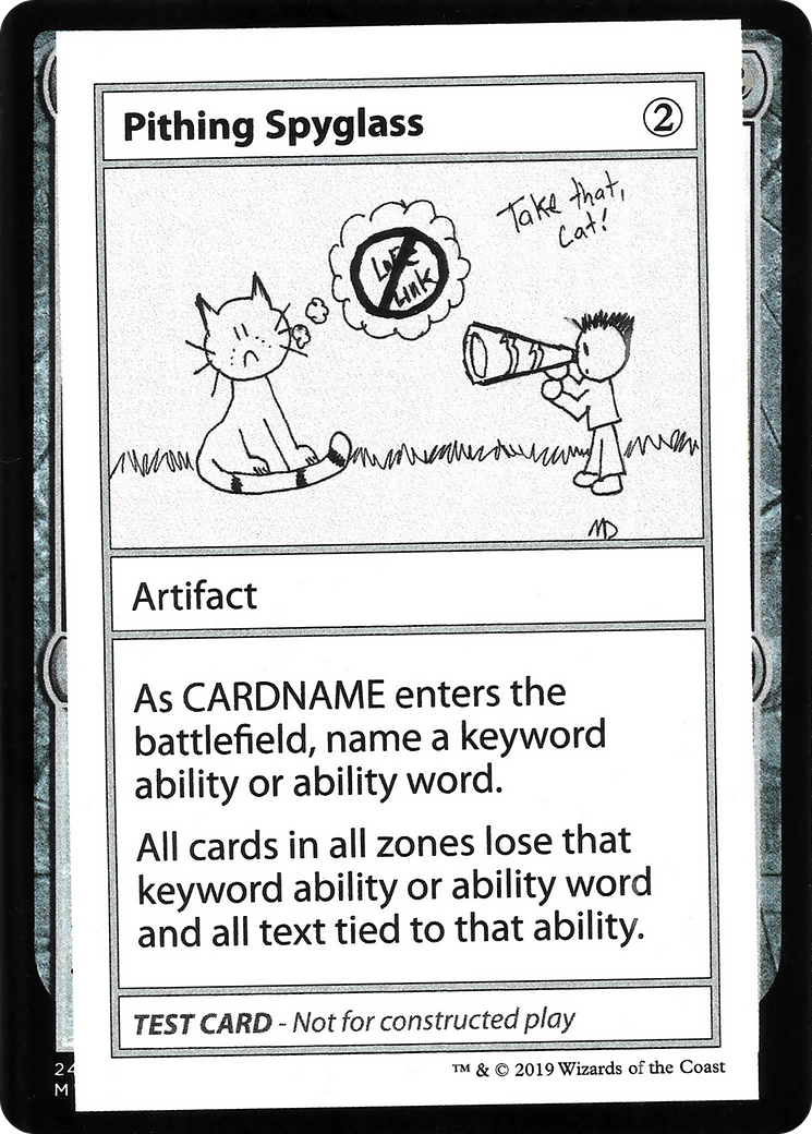 Pithing Spyglass (2021 Edition) [Mystery Booster Playtest Cards]-1