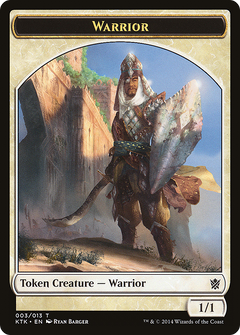 Warrior Token (003) (KTK-003) - Khans of Tarkir Tokens-1